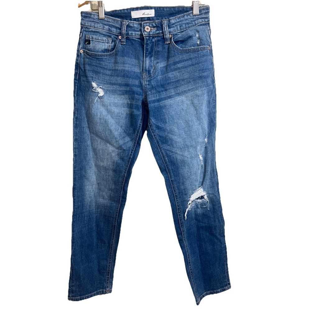 KanCan Women's Jeans Mid-Rise Distressed Skinny Stretch Size 5/26